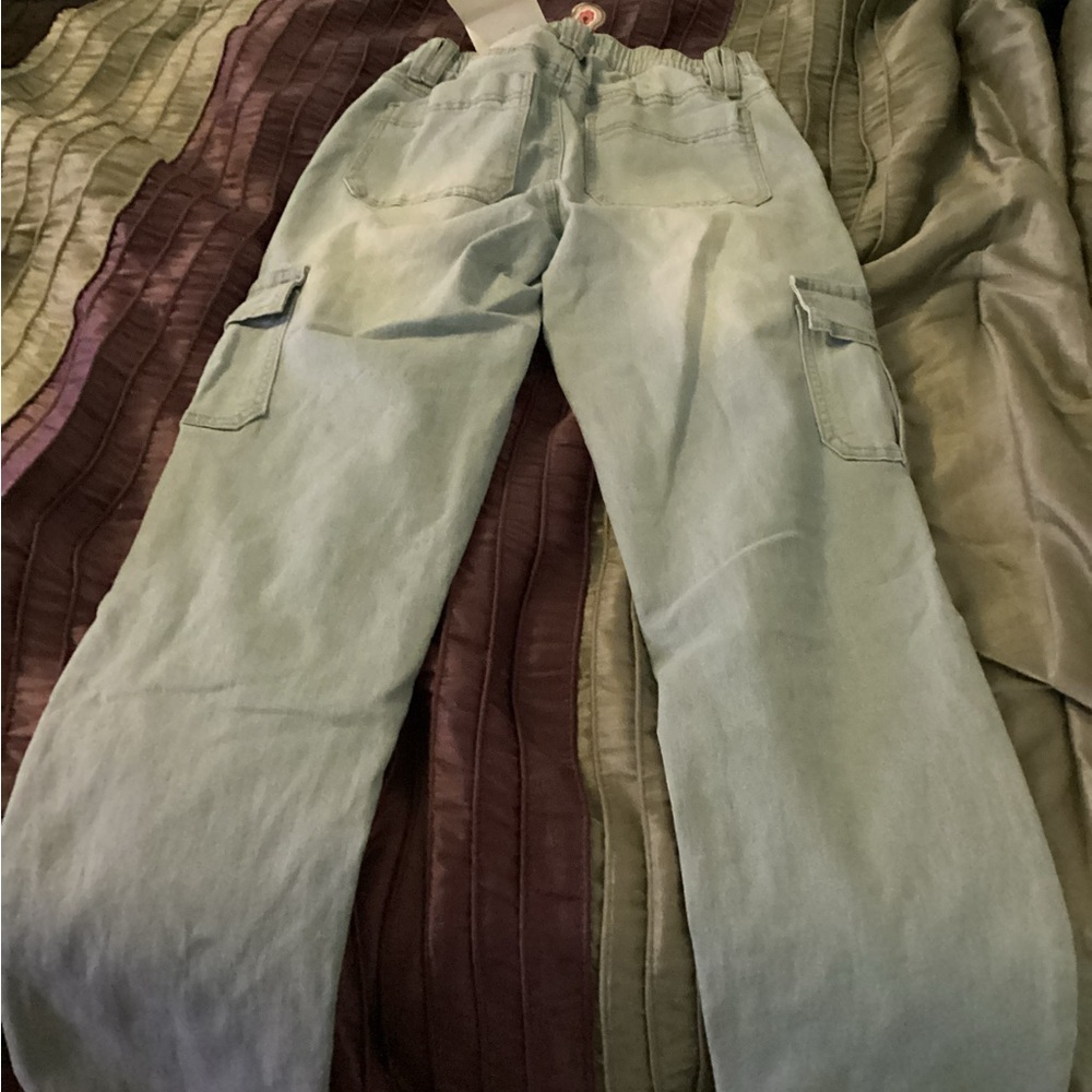 Women's Straight Leg Jeans - Light Blue - Picture 4 of 6